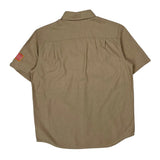 Construction Carhartt Short Sleeve Shirt - Large Beige Cotton