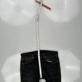 Levis 501 Jeans - 33W 31L Black Cotton