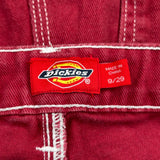 Dickies Carpenter Pants - 29W US 6 Red Cotton