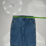 Original Fit Carhartt Double Knee Carpenter Pants - 34W 32L Blue Cotton