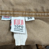 Topo Designs Carpenter Trousers - 28W 30L Brown Cotton