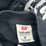Demented & Deranged Ecko Unltd Graphic T-Shirt - Medium Black Cotton
