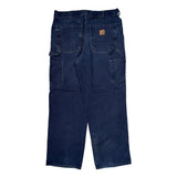 Carhartt Carpenter Pants - 32W 30L Blue Cotton