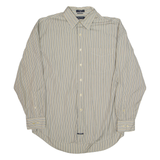 NAUTICA Mens Shirt Beige Striped Long Sleeve XL
