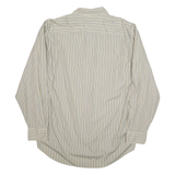 NAUTICA Mens Shirt Beige Striped Long Sleeve XL
