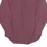 NAUTICA Mens Shirt Maroon Check Long Sleeve M