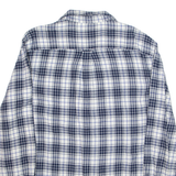 CHAPS Mens Shirt Blue Check Long Sleeve XL