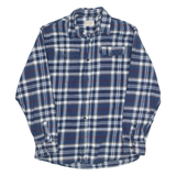 JACHS Mens Shirt Blue Check Long Sleeve L