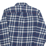 JACHS Mens Shirt Blue Check Long Sleeve L