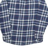 JACHS Mens Shirt Blue Check Long Sleeve L