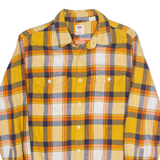 LEVI'S Mens Shirt Yellow Check Long Sleeve S