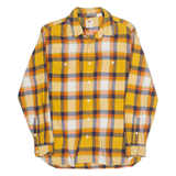 LEVI'S Mens Shirt Yellow Check Long Sleeve S