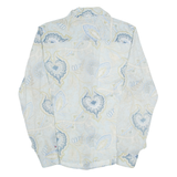 TOMMY HILFIGER Womens Shirt Blue Floral Long Sleeve UK 10