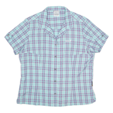 JACK WOLFSKIN Womens Shirt Blue Check XL