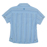 JACK WOLFSKIN Utility Womens Shirt Blue Striped UK 10