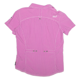 JACK WOLFSKIN Womens Shirt Pink Check UK 14