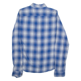 HOLLISTER Mens Shirt Blue Check Long Sleeve L