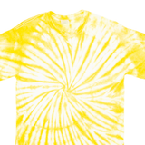 GILDAN Mens Tie Dye T-Shirt Yellow S