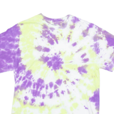 GILDAN Mens Tie Dye T-Shirt Purple M