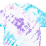 GILDAN Womens Tie Dye T-Shirt Purple M