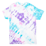 GILDAN Womens Tie Dye T-Shirt Purple M