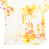 HANES Mens Tie Dye T-Shirt Yellow L