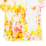 HANES Mens Tie Dye T-Shirt Yellow L
