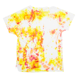 HANES Mens Tie Dye T-Shirt Yellow L