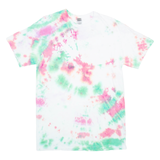 GILDAN Womens Tie Dye T-Shirt White M
