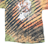 GILDAN Mens Tie Dye T-Shirt Brown L