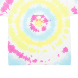JERZEES Mens Tie Dye T-Shirt Yellow L
