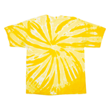 GILDAN Puma Gold Cup Mens Tie Dye T-Shirt Yellow XL