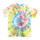 GILDAN Mens Tie Dye T-Shirt Yellow M