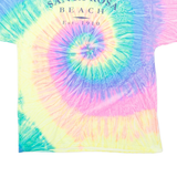 GILDAN Santa Rosa Beach Mens Tie Dye T-Shirt Yellow USA XL