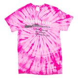 GILDAN Women Hunt Too Womens Tie Dye T-Shirt Pink S