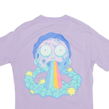 PULL AND BEAR Rick And Morty Womens T-Shirt Purple XS