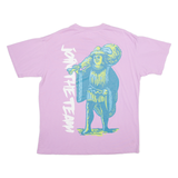 PULL AND BEAR Join The Team Womens T-Shirt Purple M