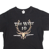 STEDMAN The West 10 Mens T-Shirt Black M
