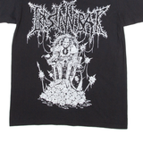 FRUIT OF THE LOOM Mens Band T-Shirt Black M