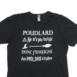 GILDAN Poudlard Womens T-Shirt Black M
