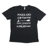 GILDAN Poudlard Womens T-Shirt Black M