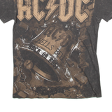 AC/DC Mens Band T-Shirt Brown S