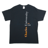 GILDAN Charles University Mens T-Shirt Black L