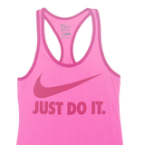 NIKE Dri Fit Womens Vest Pink Sleeveless XS