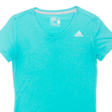 ADIDAS Womens T-Shirt Blue XS
