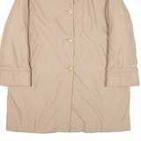 Quilted Lined Womens Coat Beige L