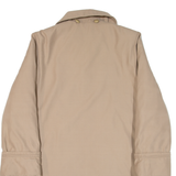 Quilted Lined Womens Coat Beige L