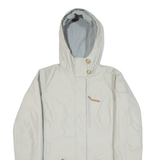 COLUMBIA Insulated Womens Parka Jacket Beige Hooded M