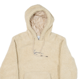 KARL KANI Pullover Womens Fleece Jacket Beige Hooded S