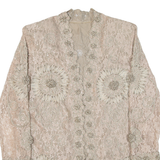 Womens Jacket Beige Lace M